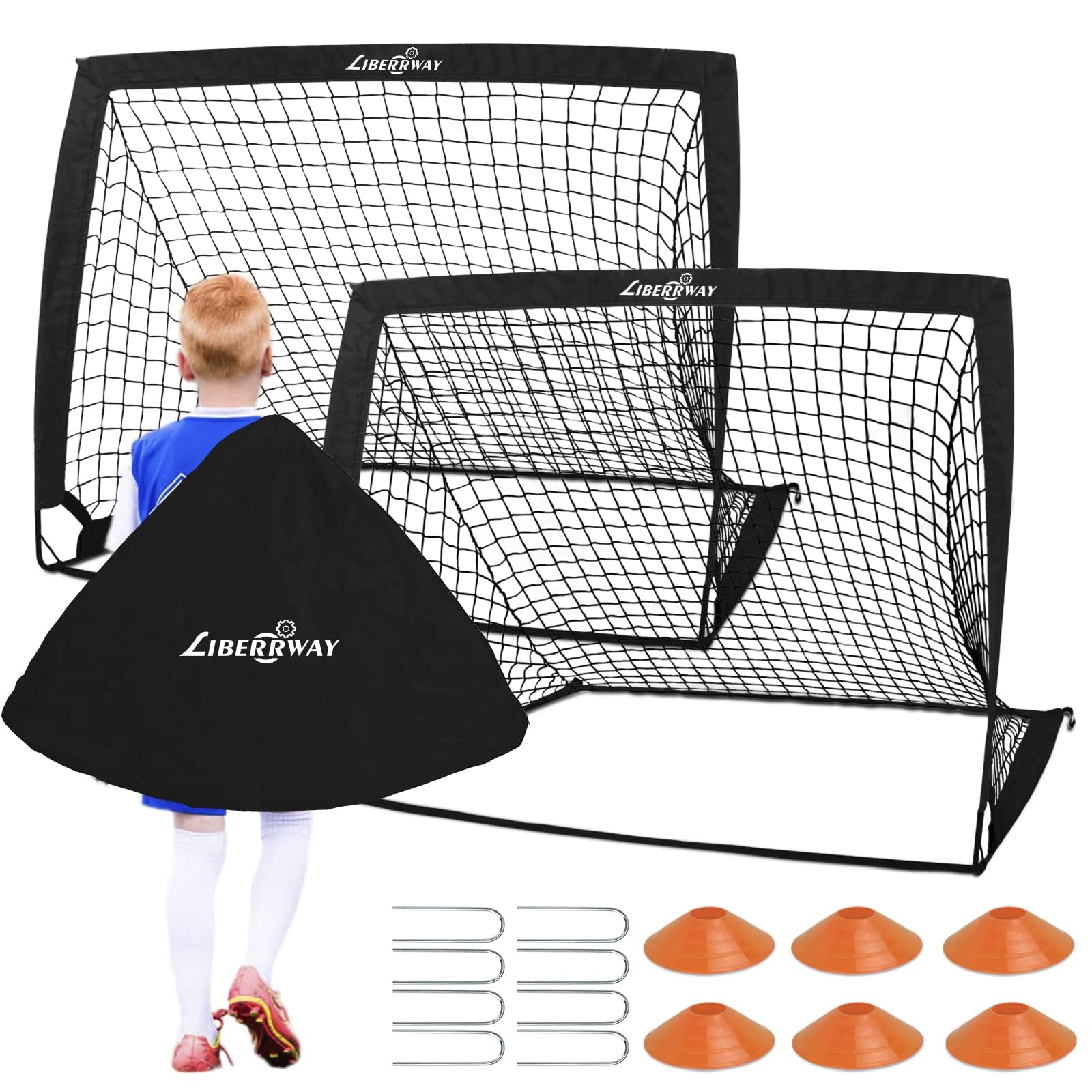LIBERWAY 折りたたみ式サッカーゴール 120cm